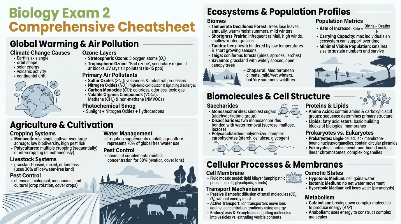 Editorial Eco-Minimal theme on an exam prep visual