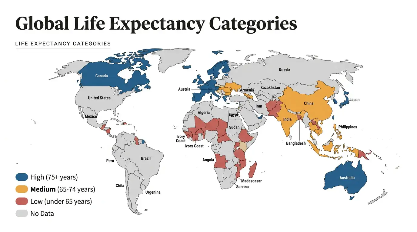 Gridfolio theme on a World Choropleth Map
