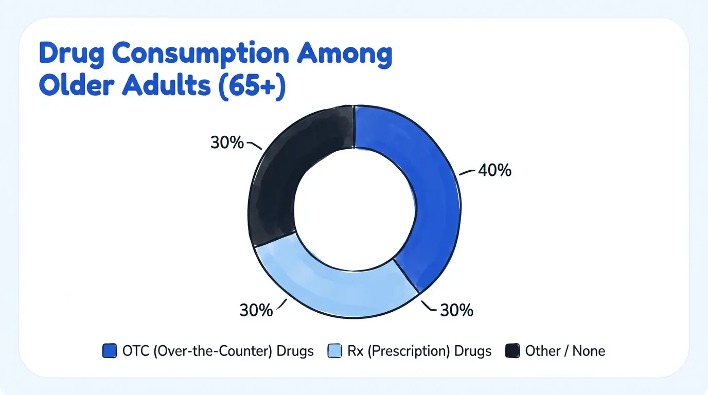 Blue Line Sketch theme on a Donut Ring Chart
