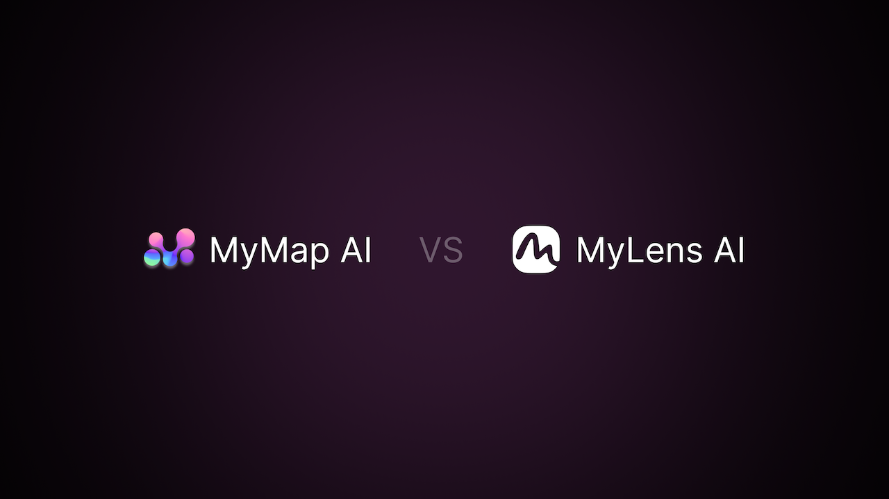 Comparison between MyMap AI and MyLens AI platforms
