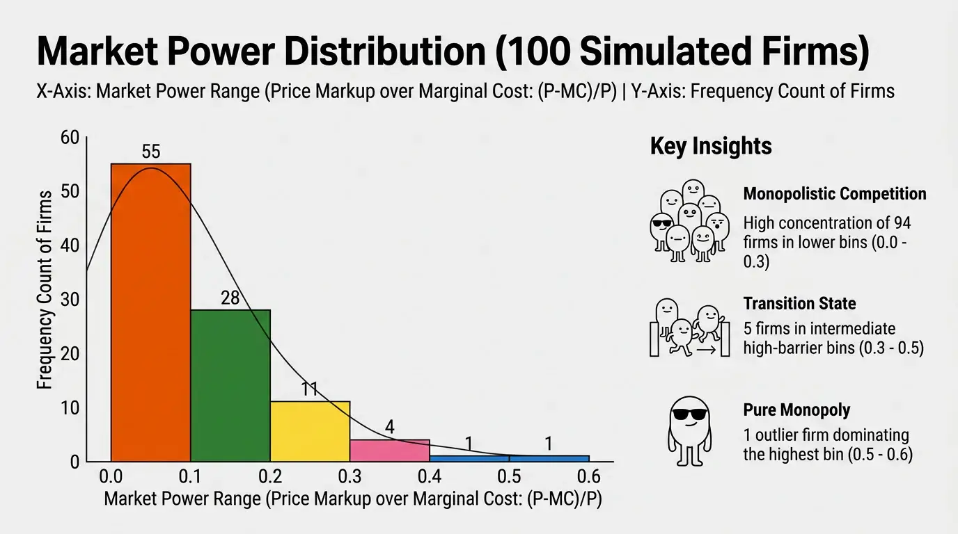 Corporate Pop Character theme on a Histogram Distribution Chart