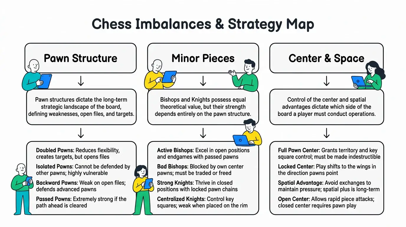 Playful Blob Figures theme on an Influence Column Map