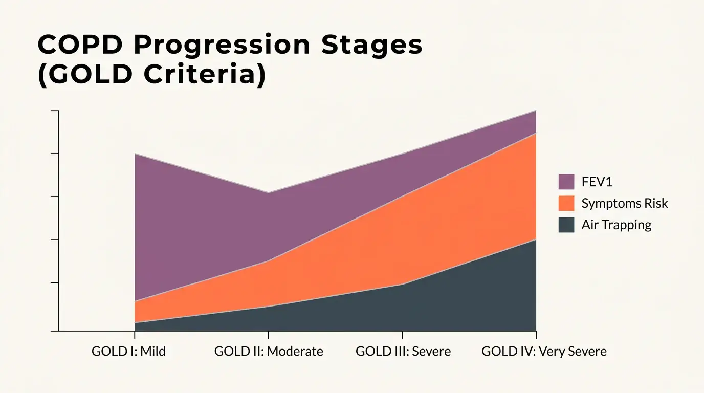 Corporate Muted Professional theme on a Stacked Area Chart