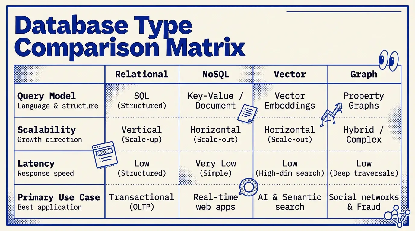Risograph Indie Poster theme on a Comparison Matrix Table