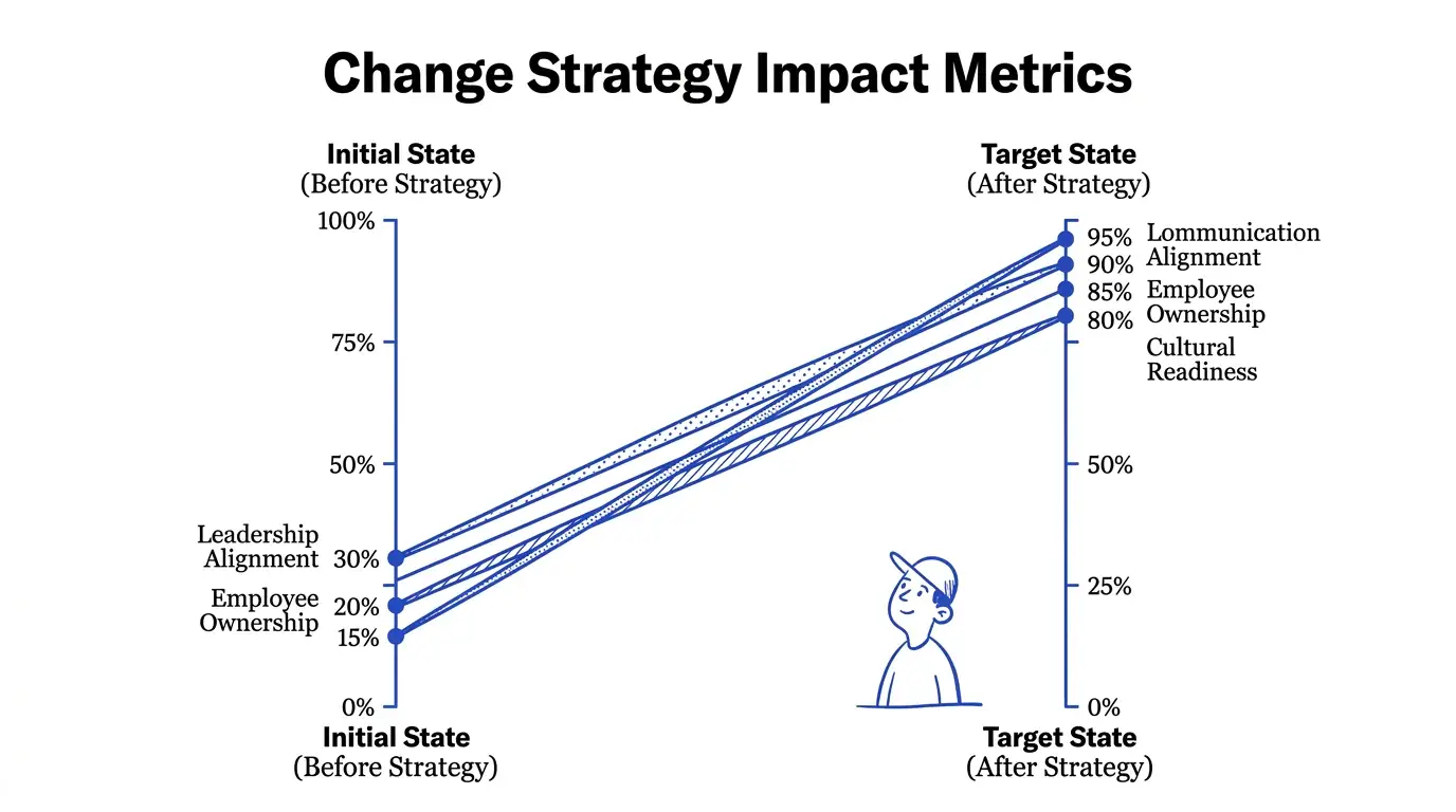 Blue Line Indie theme on a Slope Line Chart