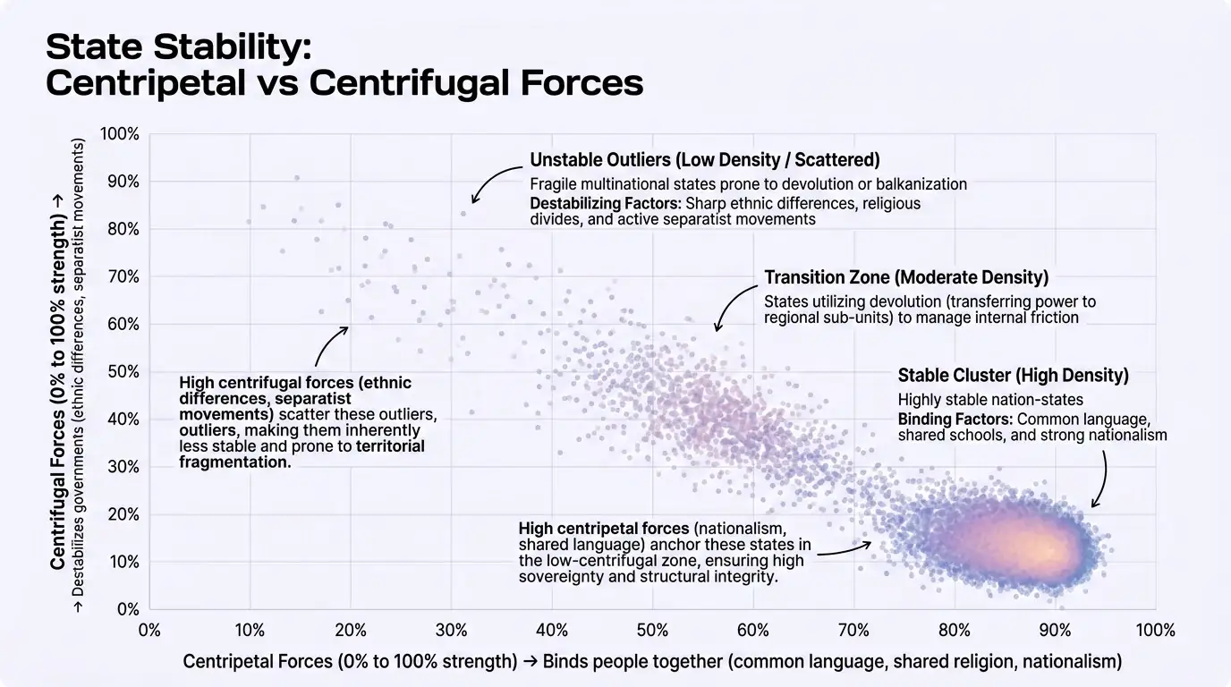 Modern Violet Tech theme on a Density Scatter Plot