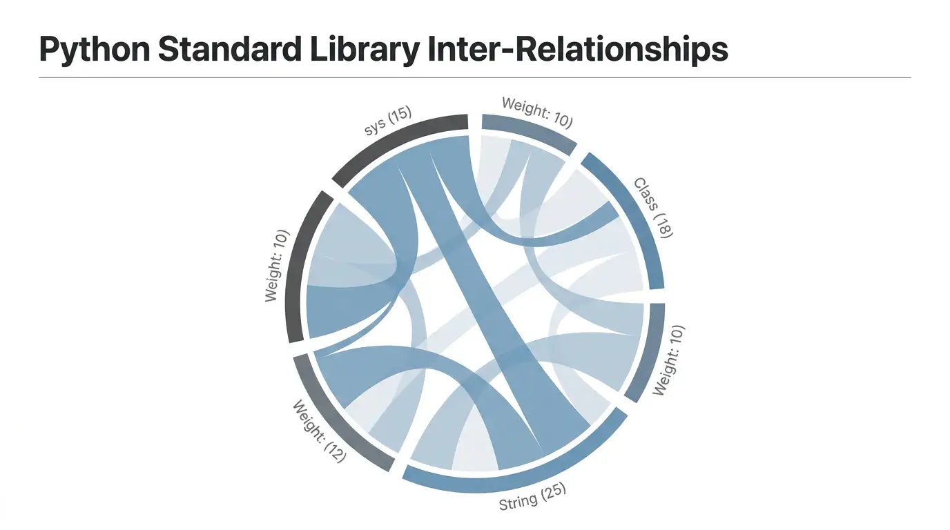 Corporate Minimalist Blue theme on a Circular Chord Network