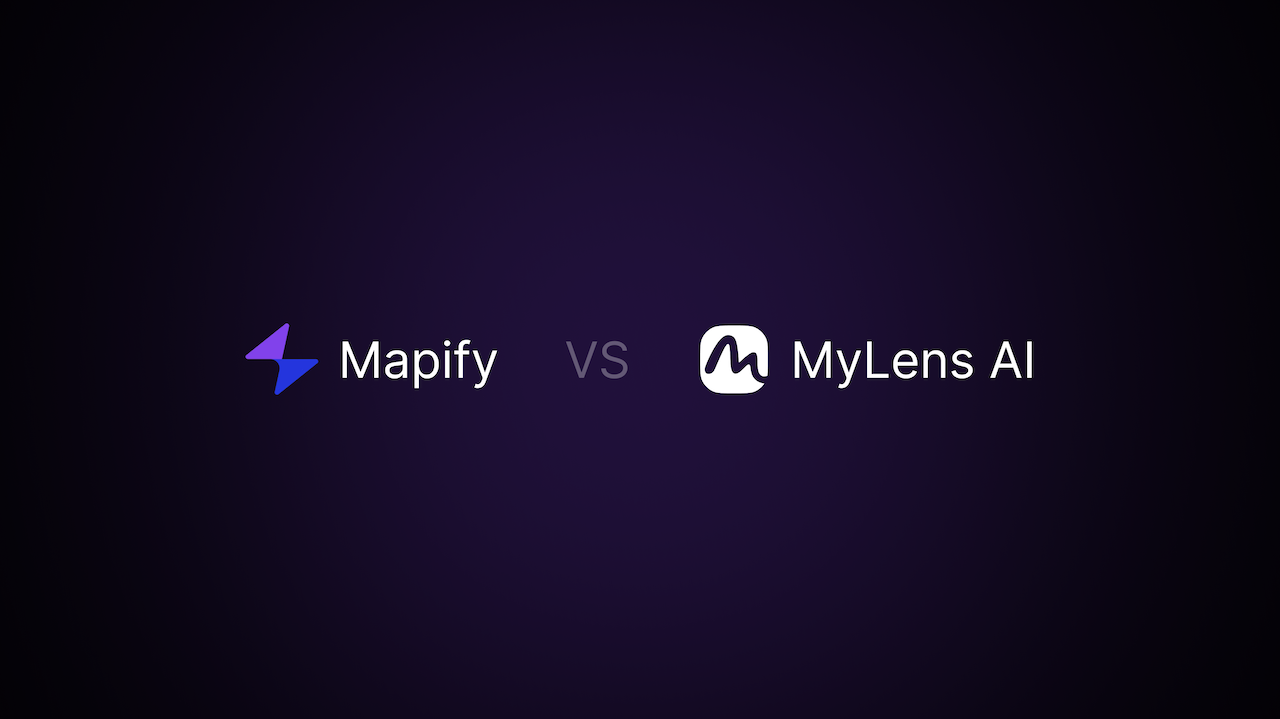 Comparison between Mapify and MyLens AI platforms