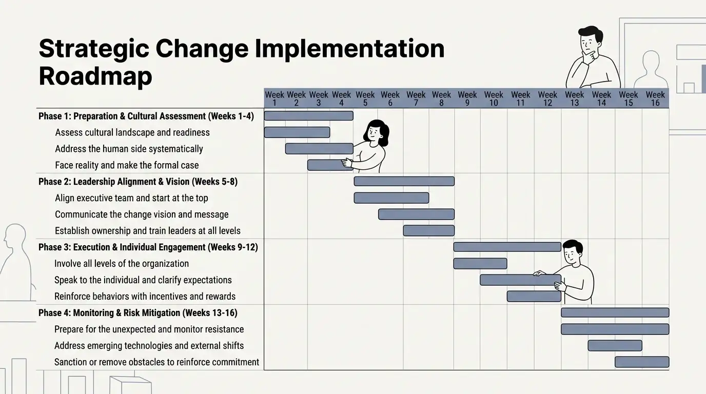 Corporate Minimalist Blue theme on a Gantt Timeline Chart