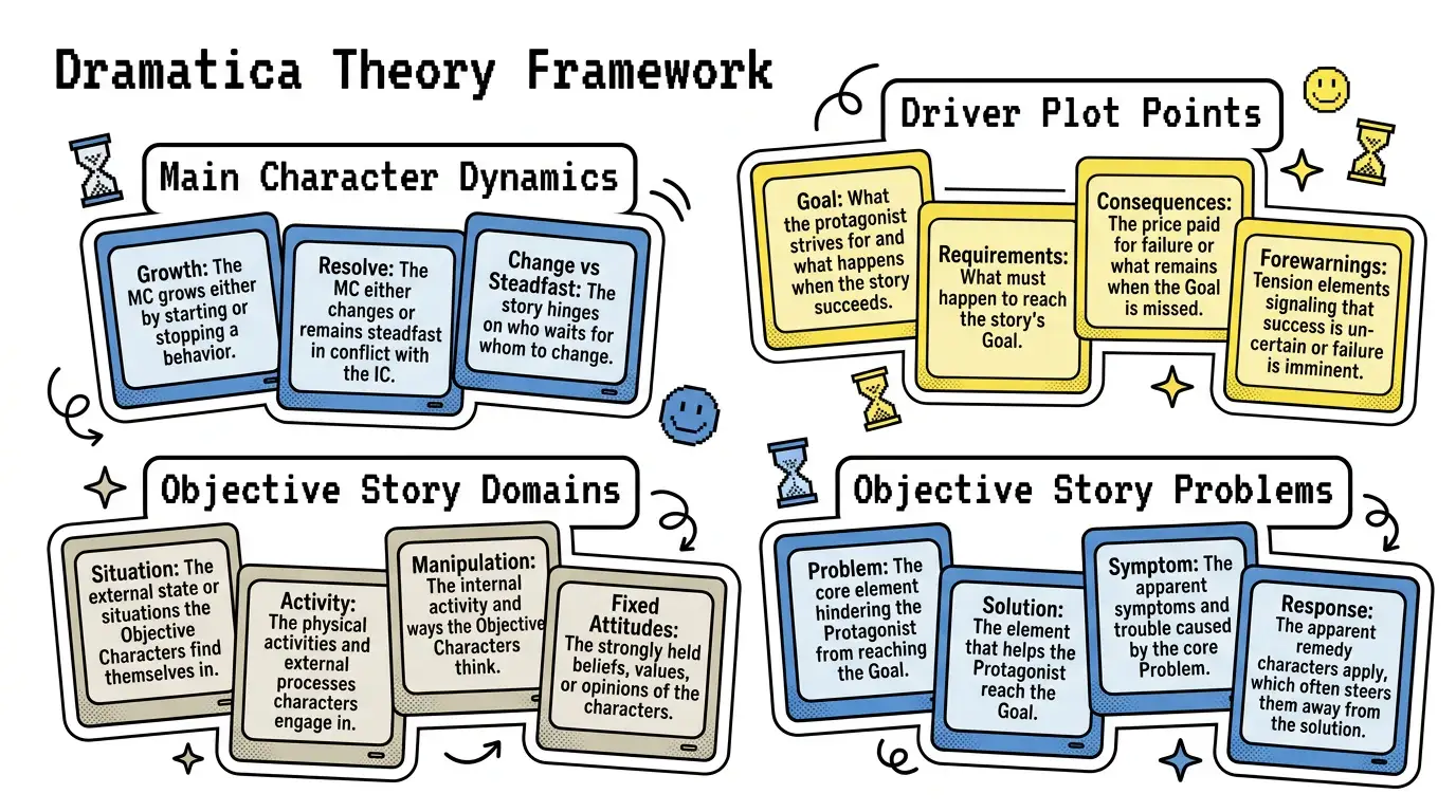 Retro Tech Doodle theme on an Affinity Map