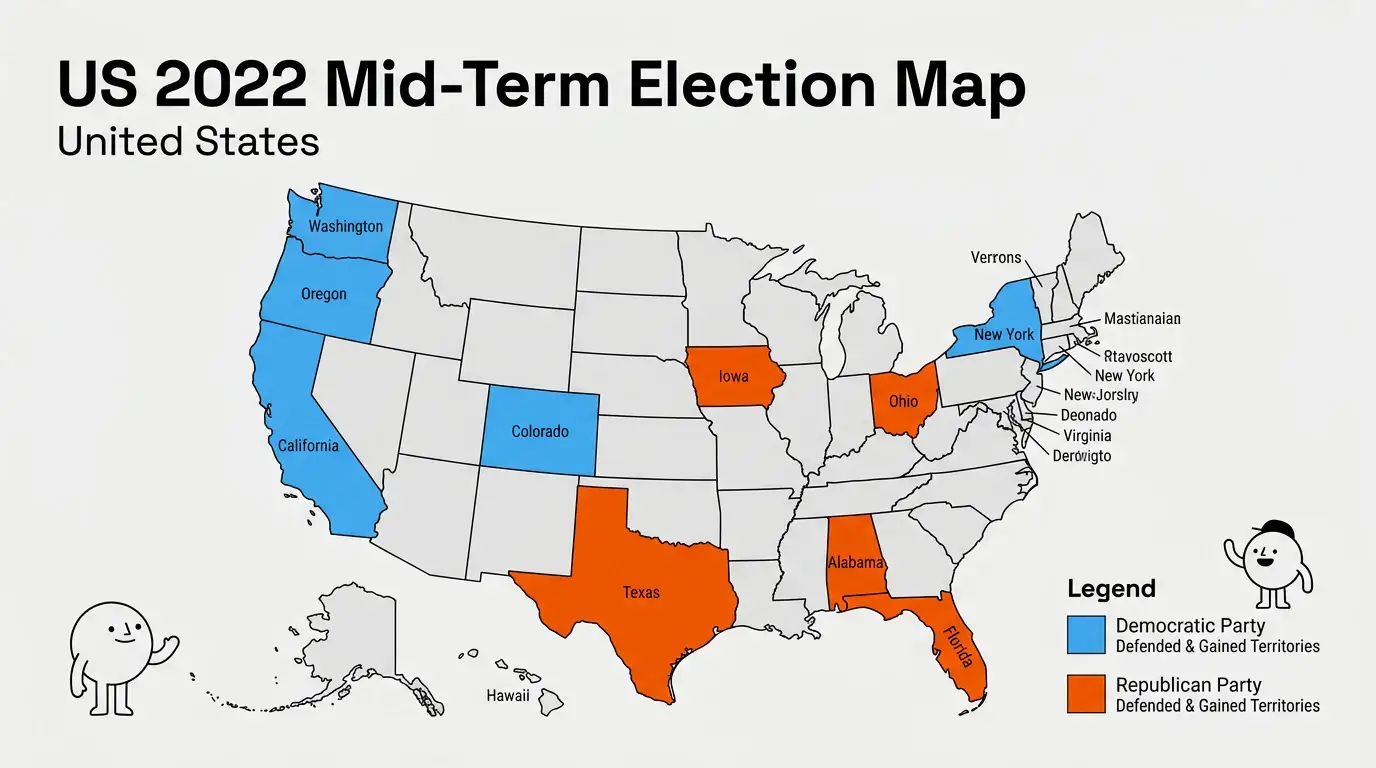 Playful Doodle Pop theme on a Choropleth Territory Map