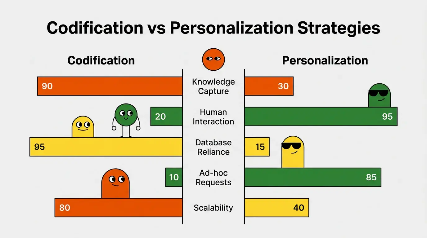 Corporate Pop Character theme on a Comparison Bar Table