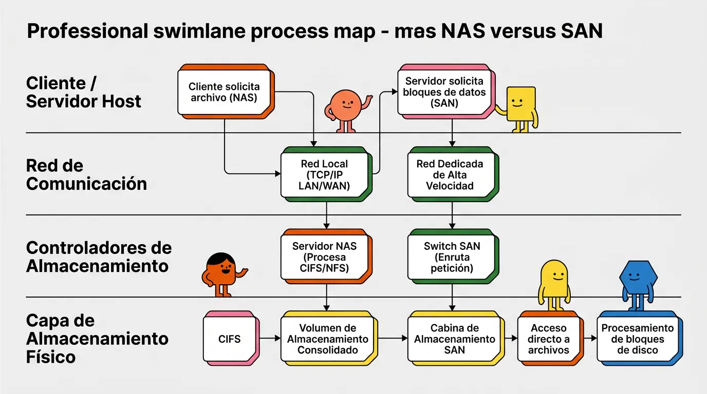 Corporate Pop Character theme on a swimlane process map