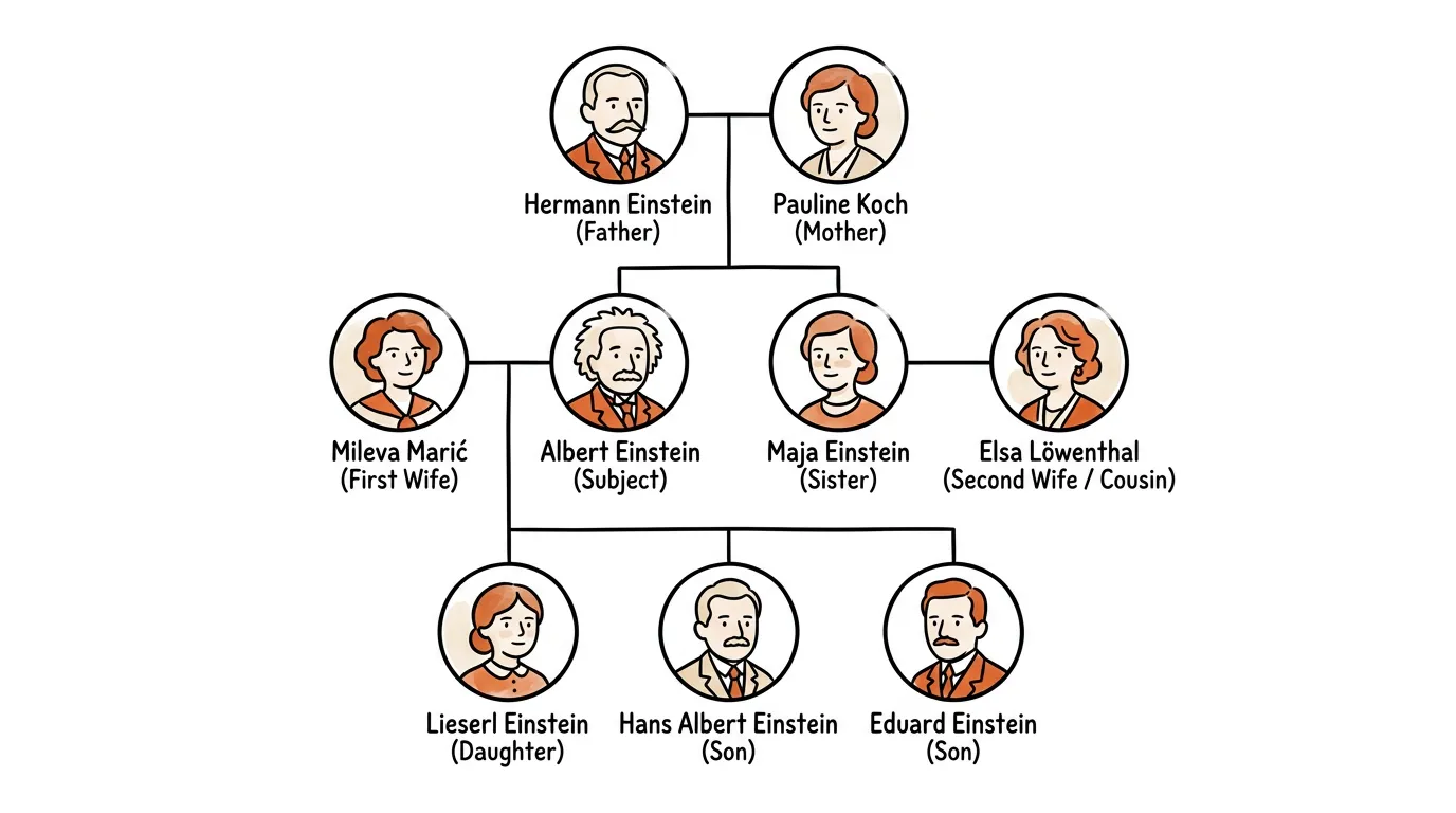 Hand-Drawn Cafe Mood theme on a family tree