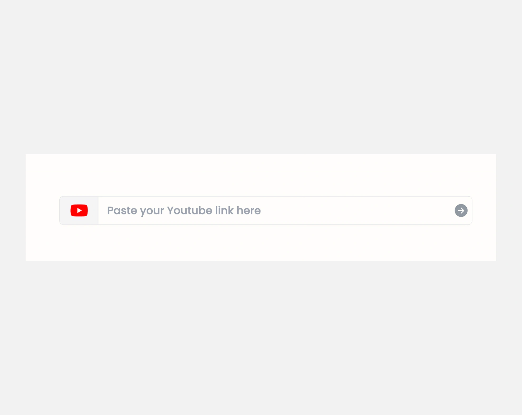 1. Paste a YouTube Link